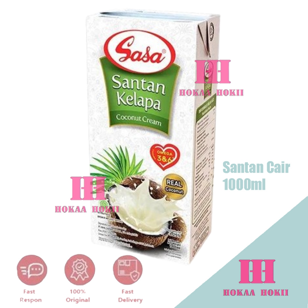 

Sasa Santan Cair Kelapa Asli 1000ml - 1Liter