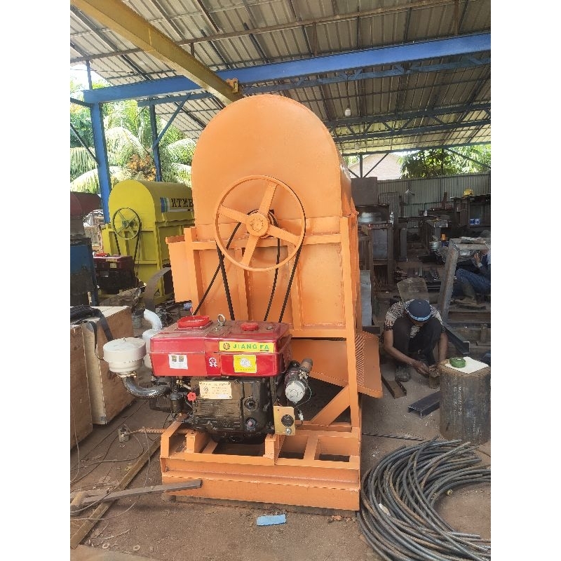 mesin brondol sawit perontok biji