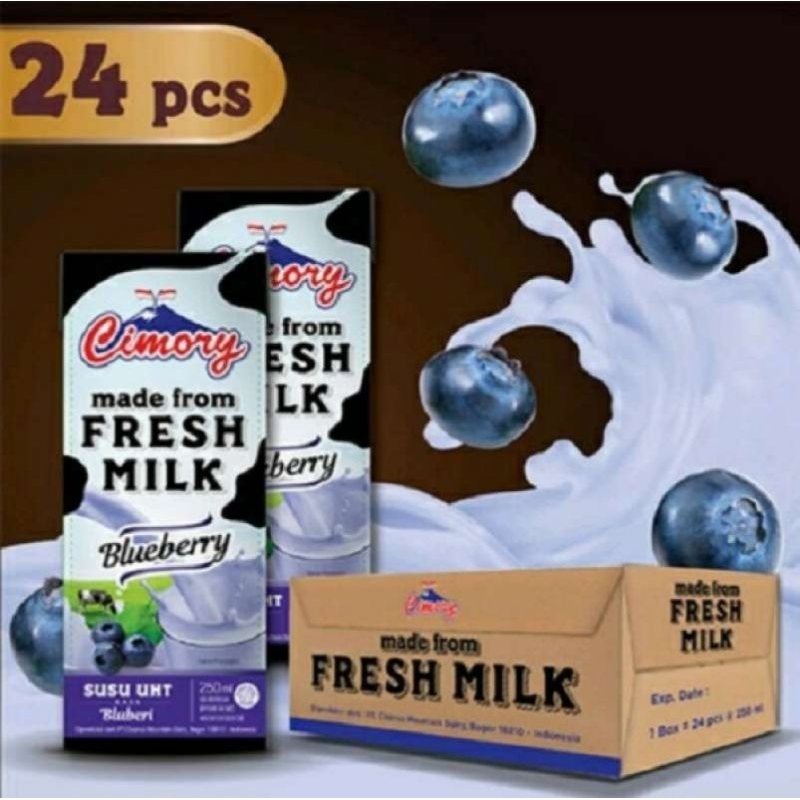 

(1 dus 24pcs) susu uht cimory bluberry 250ml
