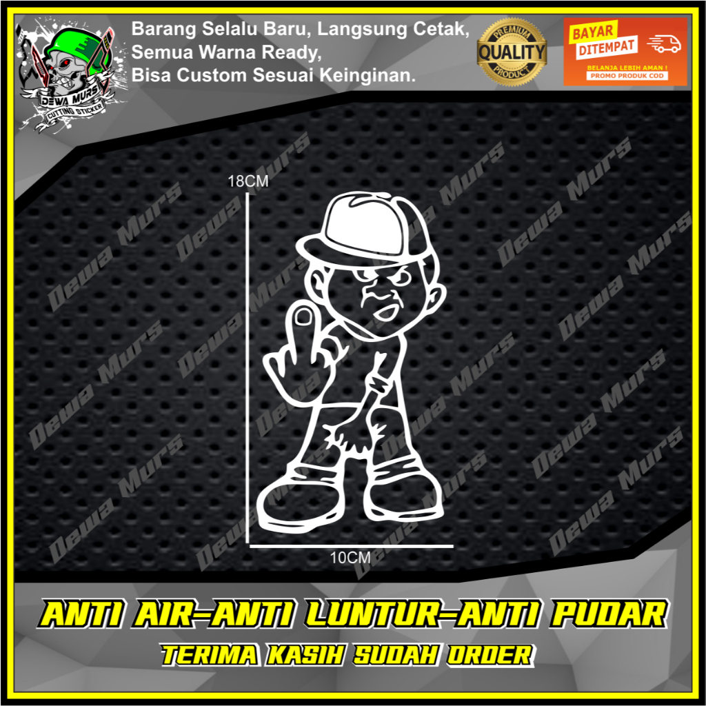 Cutting Sticker FACK ANAK NAKAL Sticker Cocok Buat Motor Dan Mobil