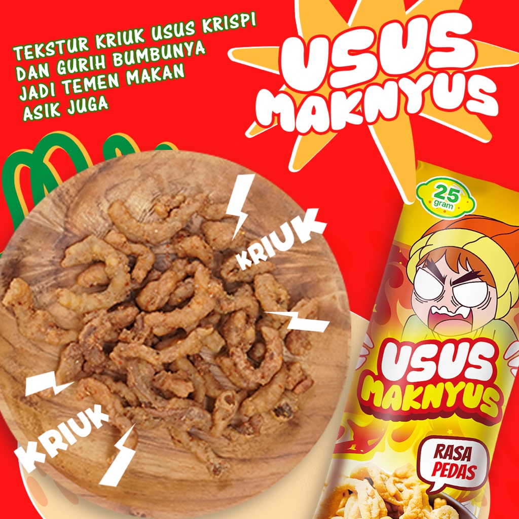 

Cemilan Usus Maknyus Viral 25g