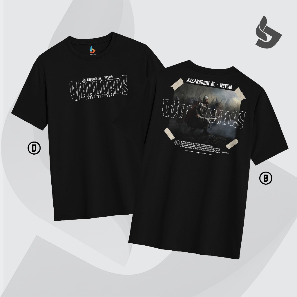Lugoz T-shirt Salahuddin Al-ayyubi | Kaos Islam History | T-shirt Salahuddin Al-ayyubi Unisex Cotton