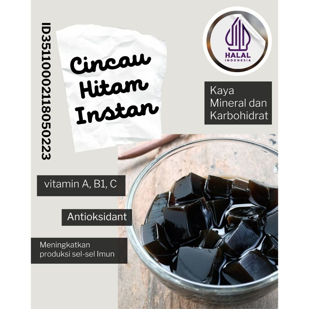 

JAMINAN MUTU..!! Bubuk Cincau Hitam Instan Powder Kemasan Aluminium Foil 1 Kg