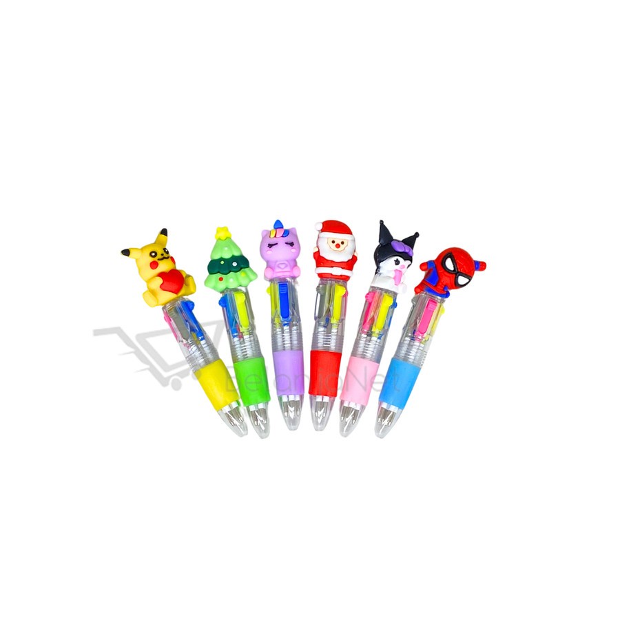 

Mini Pulpen Ballpoint Bolpen Cetek Mekanik Pikachu Pokemon Pohon Natal Christmas Unicorn Santa Klaus Sinterklas Spiderman 4 warna