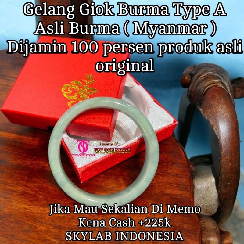 [TOS] GELANG BANGLE NATURAL GIOK BURMA ASLI