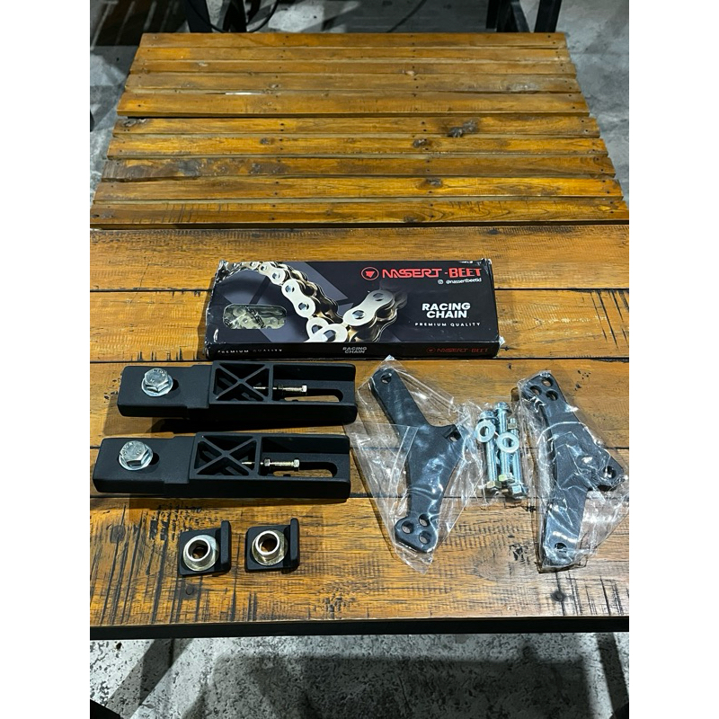 Paket long arm zx25r zx25rr zx4rr extend arm rantai dan lowering kit