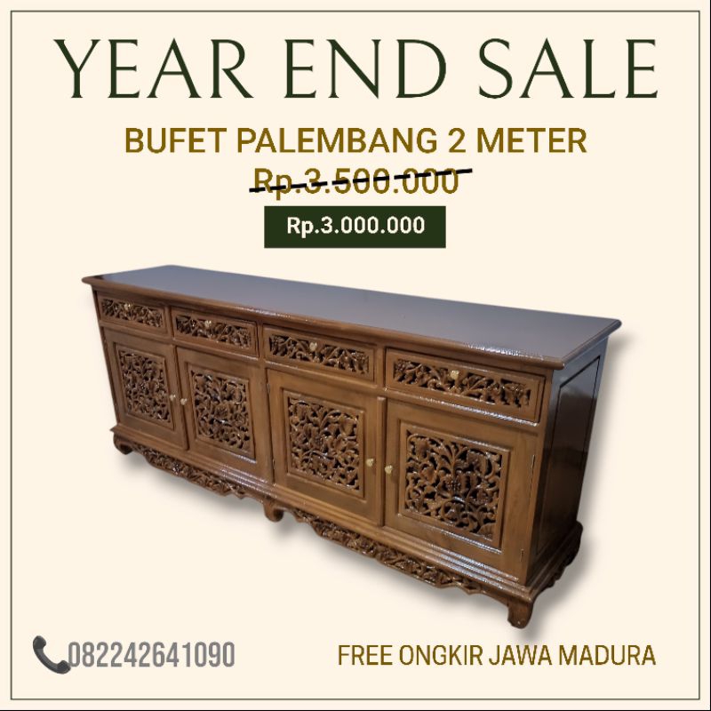 Bufet Jati Palembang - Bufet TV Jati Jepara Promo