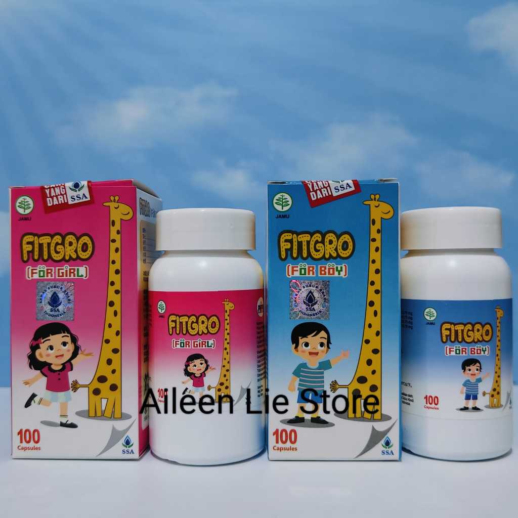 Fitgro Yi Zhi Zeng Gao Wan Grow Up Pills Boy dan Girl Obat Peninggi Badan Pil Jerapah Kapsul Pertumb