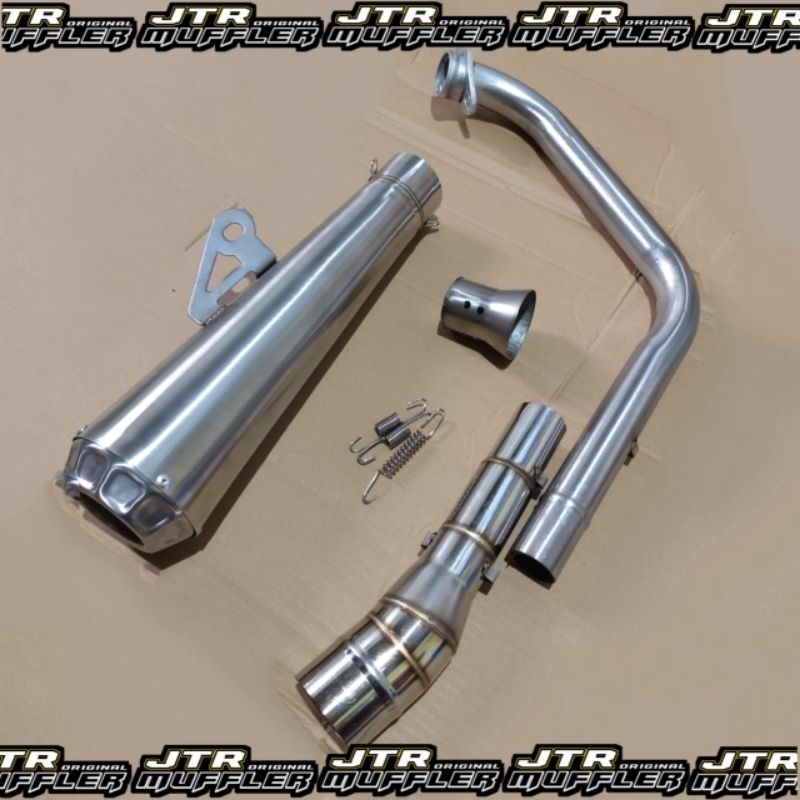 knalpot racing Xsr 155 underbelly type long bonus db killer fullset lengkap