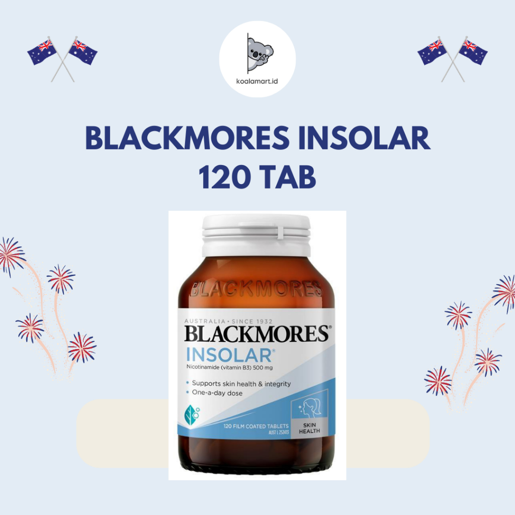Blackmores Insolar Niconitamide (Vitamin B3) 500 mg Kapsul 120 Tab