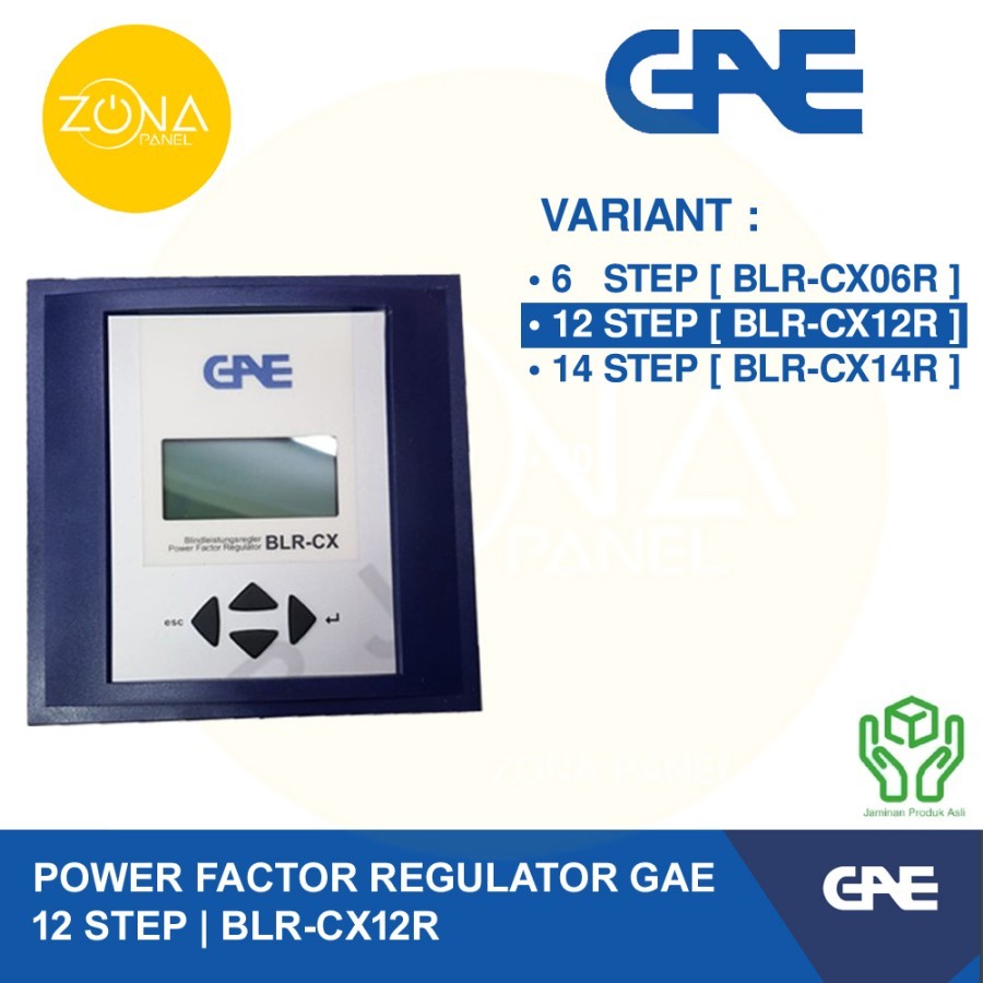 POWER FACTOR REGULATOR GAE 12 STEP BLRCX-12 ACXP12R ORIGINAL