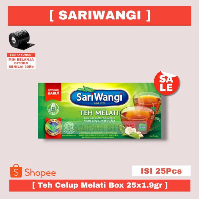 

SARIWANGI Teh Celup Melati Box 25x1.9gr