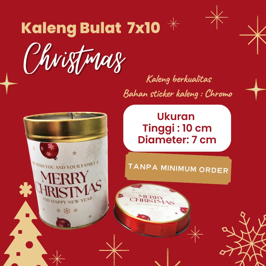 

Hemat 5 Toples Natal Kue Christmas D7T1 cookies Natal Kaleng Merry Xmas Bulat D7T1 Putih Hapunni