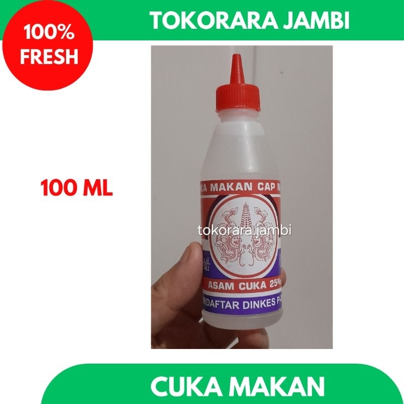 

Asam cuka 25%/Cuka makan cap Naga-Tokorara.jambi