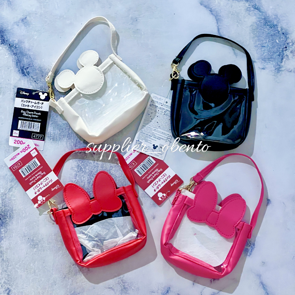 [Daiso] Disney Bag Charm Pouch Disney Pouch Bag Charm Pocket Mini Wallet Mini Pouch Disney Transpare
