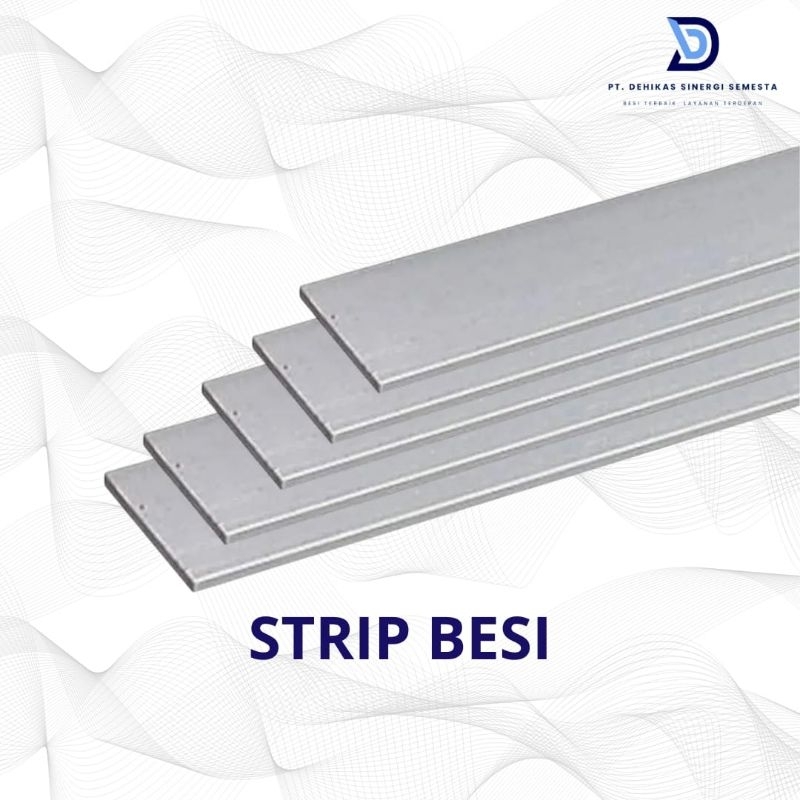 Plat strip besi panjang 6 meter toleransi
