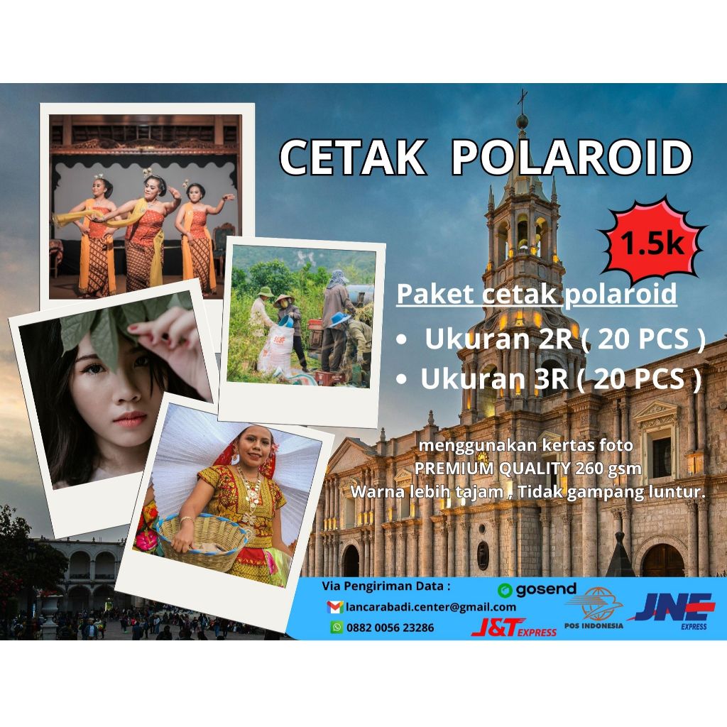 

Cetak Foto Polaroid Ukuran 2R, 3R