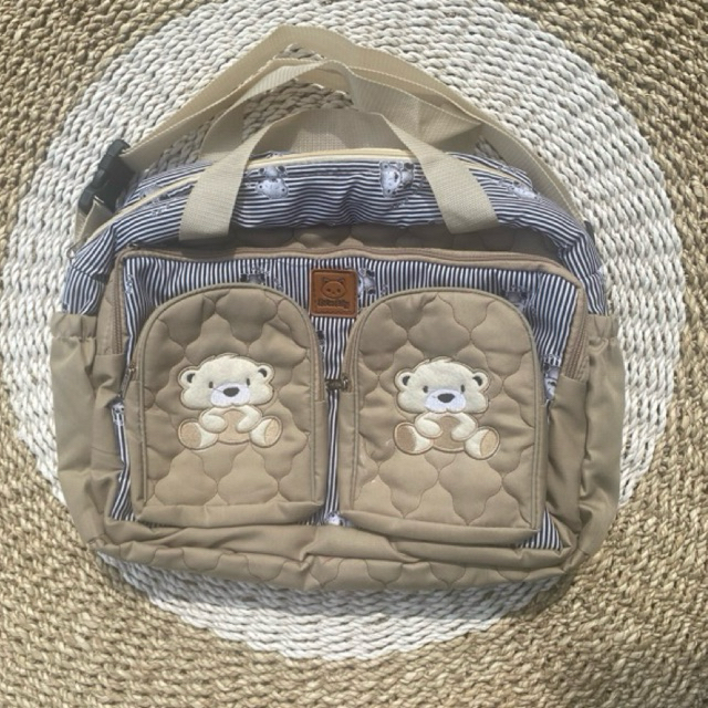 Tas Bayi Besar Double saku Tas Diapers Baru Lahir