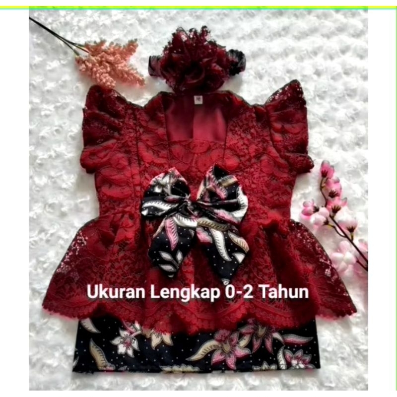 KEBAYA BAYI / KEBAYA ANAK / KEBAYA ANAK PEREMPUAN 0-2 TAHUN
