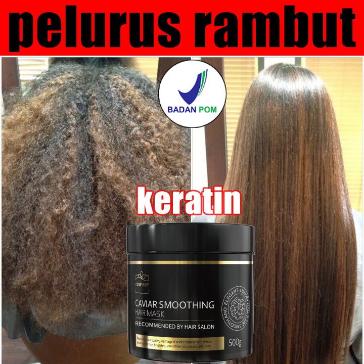 BPOM masker rambut keratin masker keratin rambut smoothing keratin rambut rusak dan kering hair mask