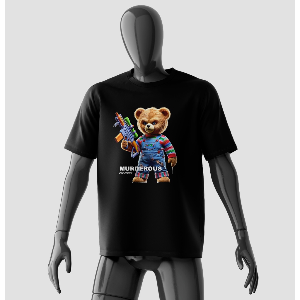 Kaos Hewan Beruang Boneka Chucky