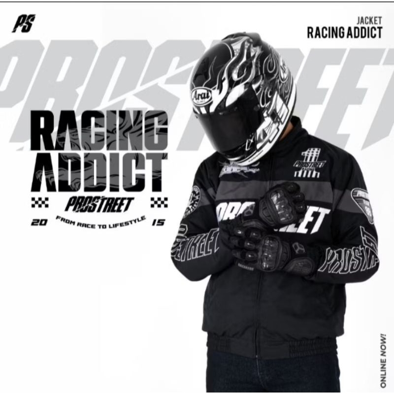 Jacket PROSTREET RACING ADDICT BLACK XXXL