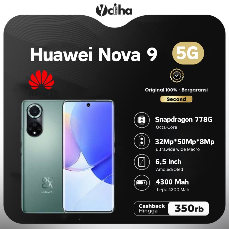 huawei nova 9 8 256 resmi Second