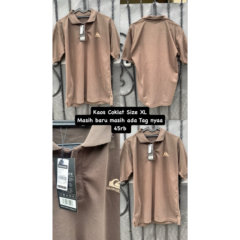 Kaos Polo Coklat XL