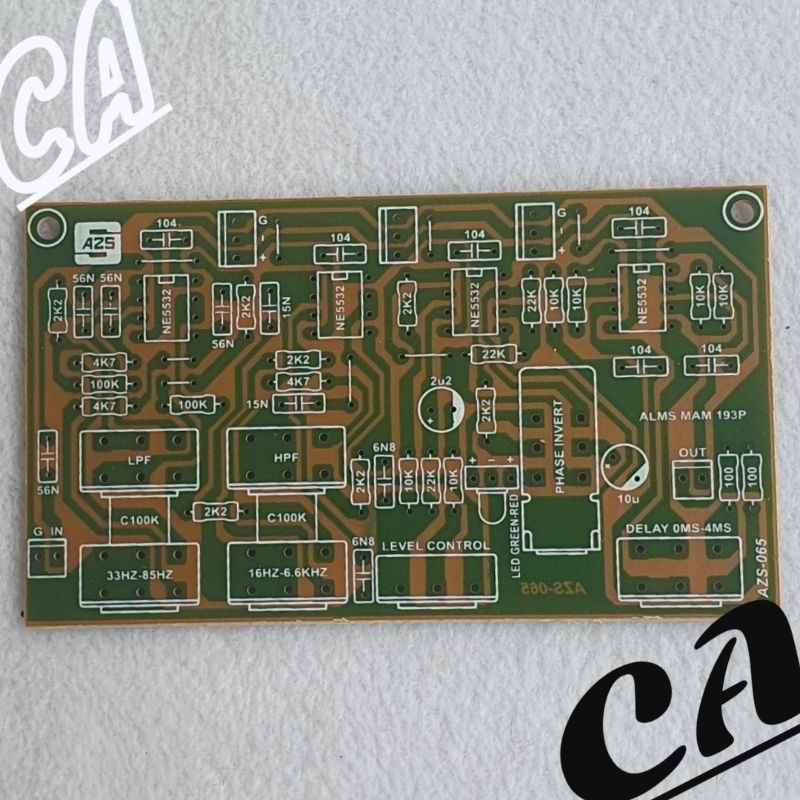 PCB BANDPASS ALMS FILTER SPEAKER MANAGEMENT