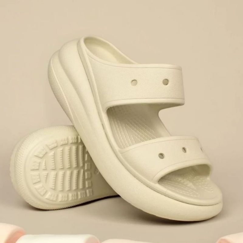 sandal Crocs crush slide woman / Crocs sandal wanita wedges / sandal Fuji / sandal baim wanita