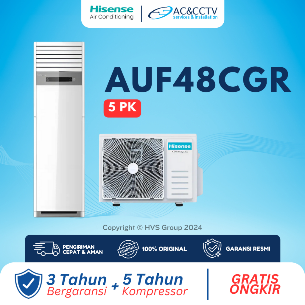 HISENSE AC AUF48CGR Standing Floor 5 PK R32