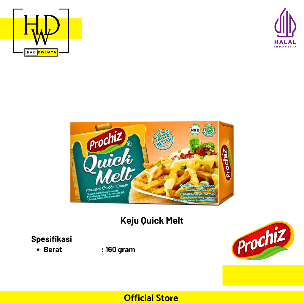 

[160 gram] Prochiz Quick Melt / Keju Cepat Leleh