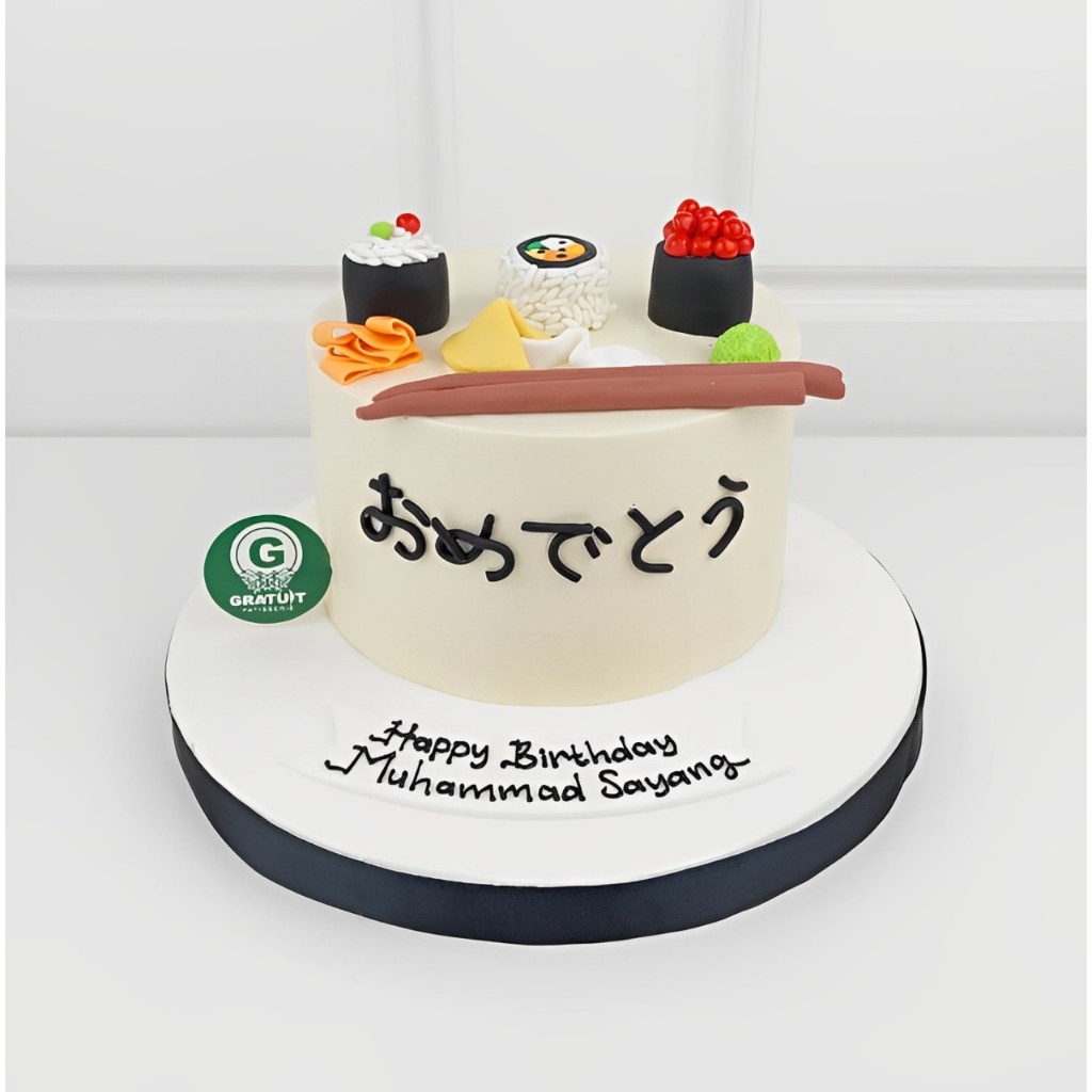 

REPLICA CAKE / SUSHI CAKE ULANG TAHUN UK 15CM