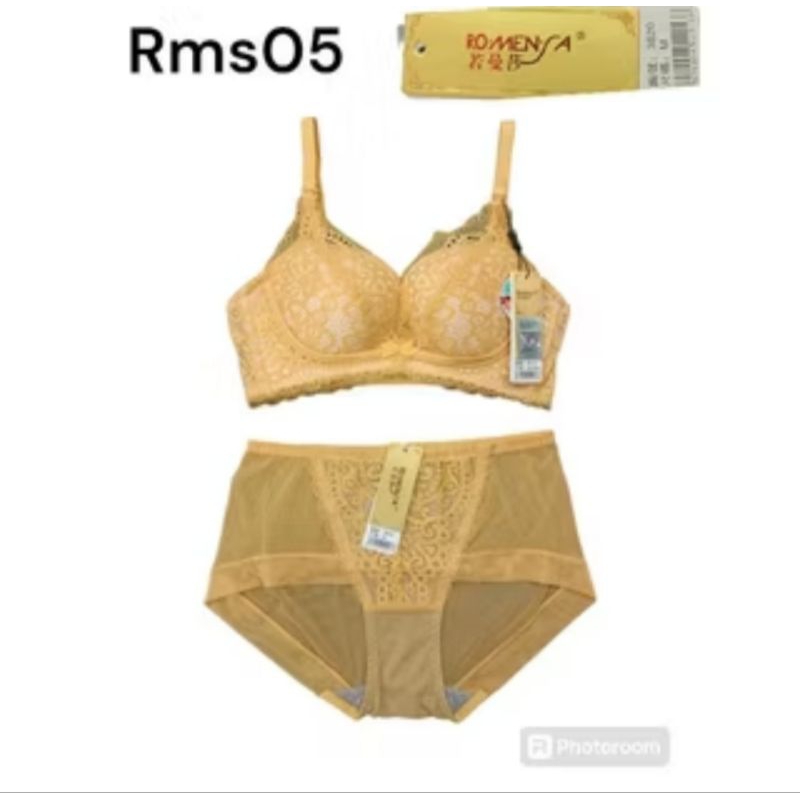 #3 Rms05 One set bra branded ROMENSA size 30 berbusa tanpa kawat