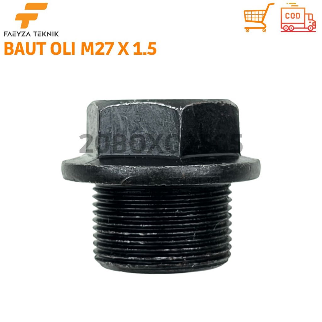 Baut Tutup Oli M27 x 1.5 Baut Oli Mesin 27mm Kunci 27