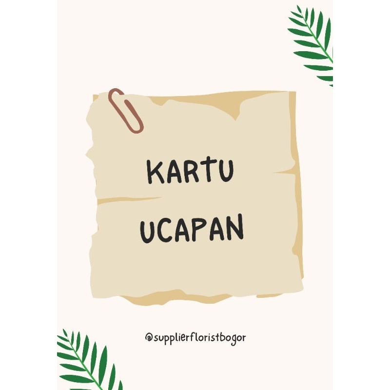 

Kartu ucapan / greeting card