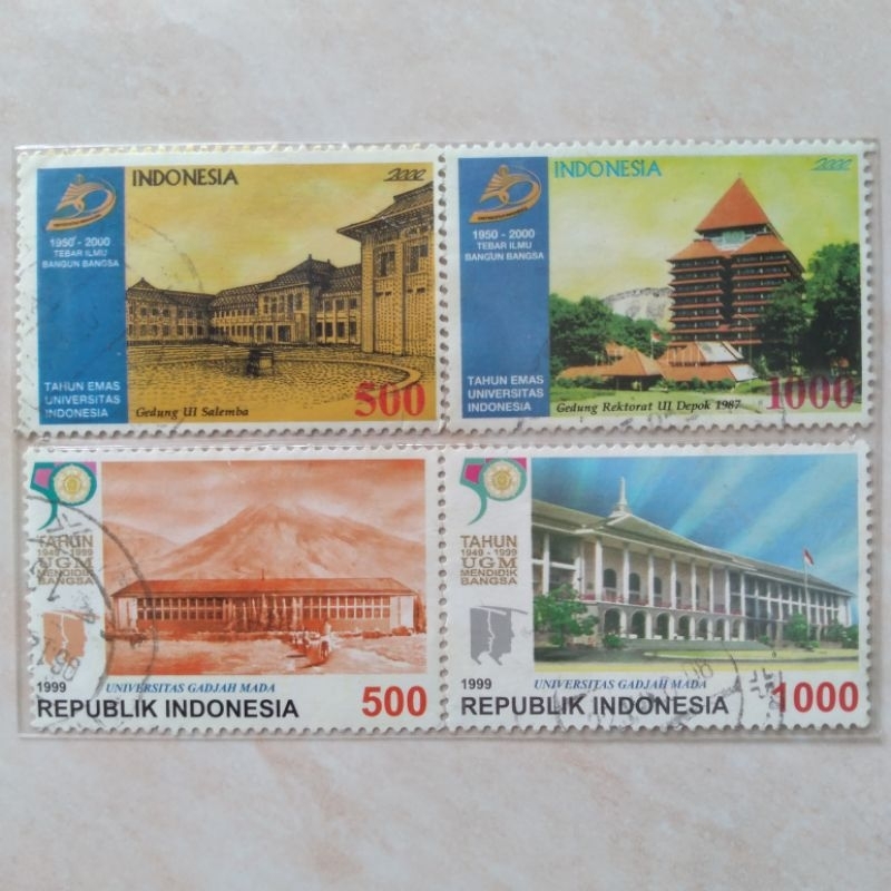 

Perangko Prangko Kuno Set Lengkap Seri 50 Tahun UGM dan UI 1999-2000 Used - YN2114