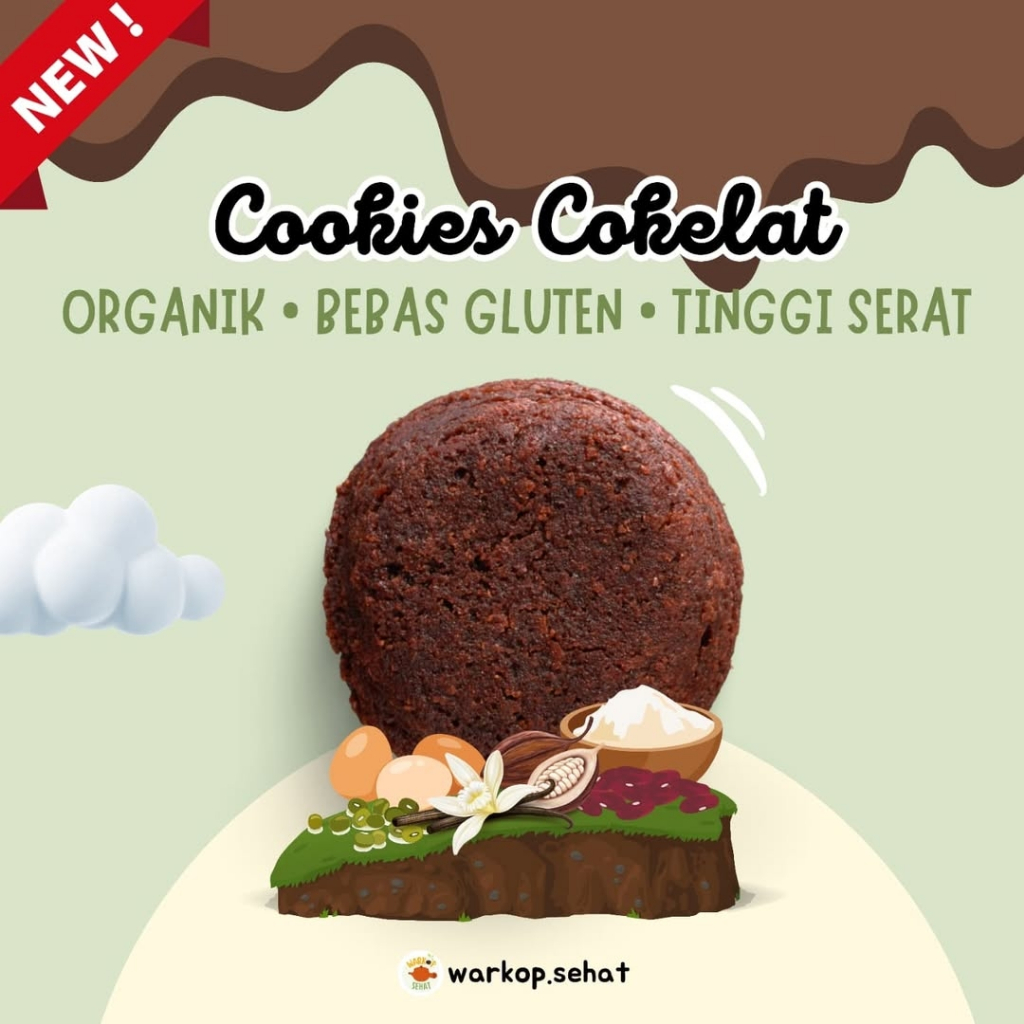 

Cookies Cokelat Gluten Free, Organik Dan Tinggi Serat