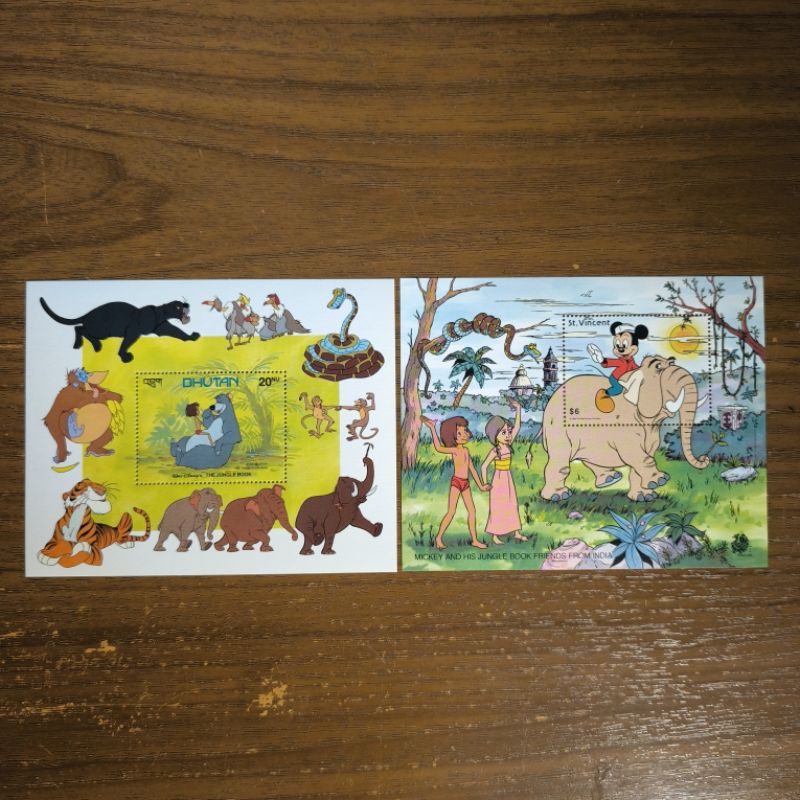 

[PRANGKO MINI SHEET] THE JUNGLE BOOK | Bhutan | St. Vincent | 2 BIJI