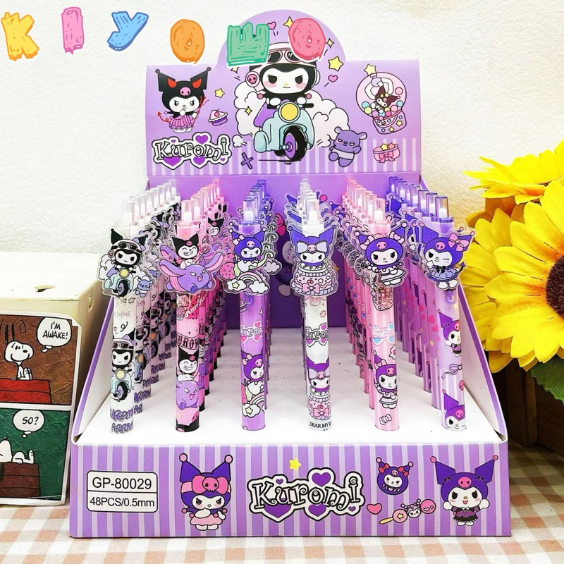 

bolpen kuromi sanrio pochacho full box isi 48pcs bolpen gel karakter