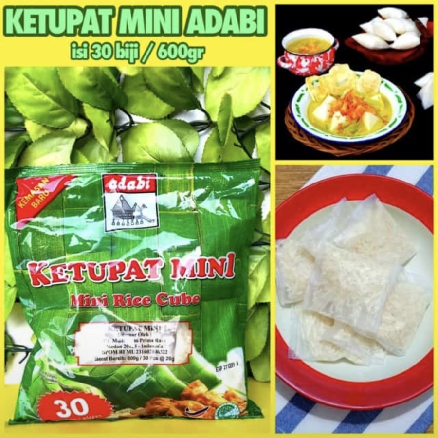 

adabi ketupat mini rice cube 1 pack isi 30 ketupat