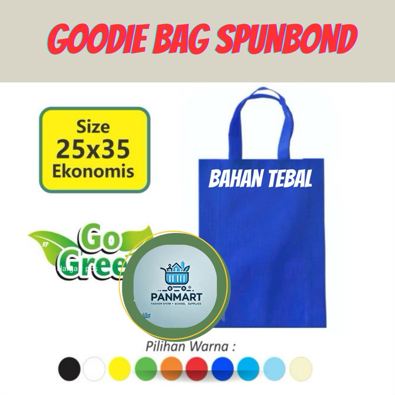 

Tas Spunbond 25 x 35 Polos - Goodie bag Handle 25x35 Eco