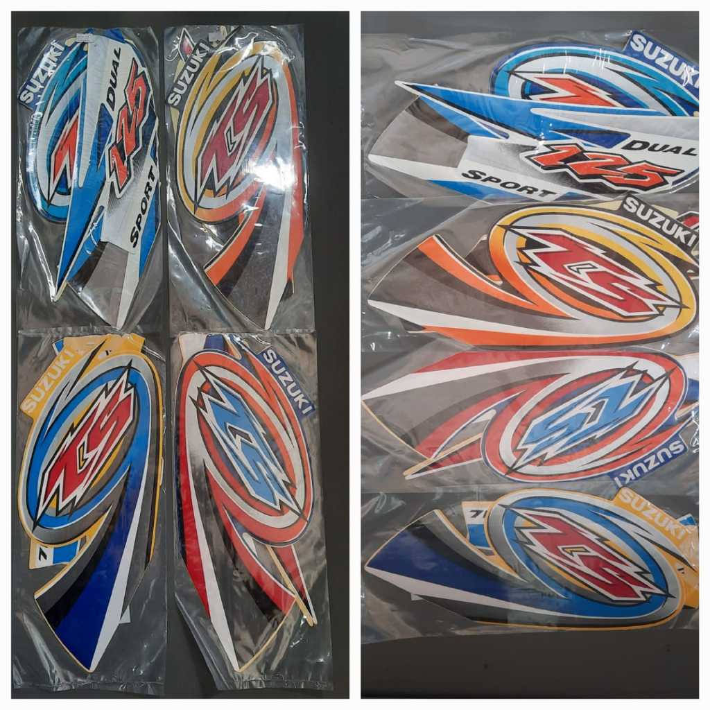 SUZUKI TS125 2004 STIKER MOTOR FULL SET BODY LENGKAP