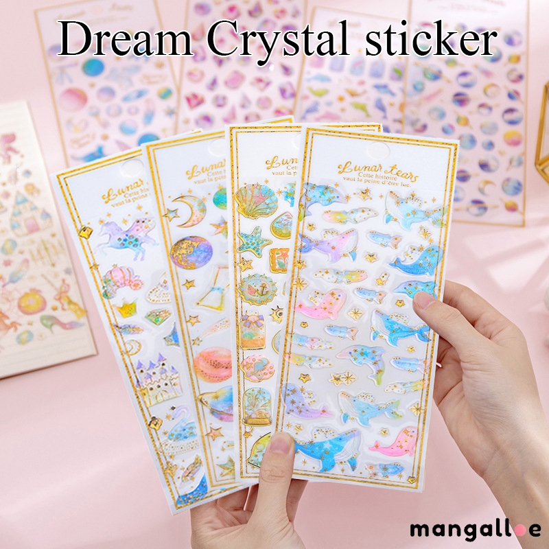 

[COD] Stiker timbul 3D korea sticker glitter magic -MG