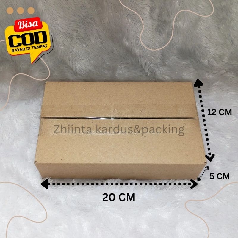 

Bisa COD Zhiinta Kardus & Packaging ukuran 20 cm x 12 cm x 5 cn