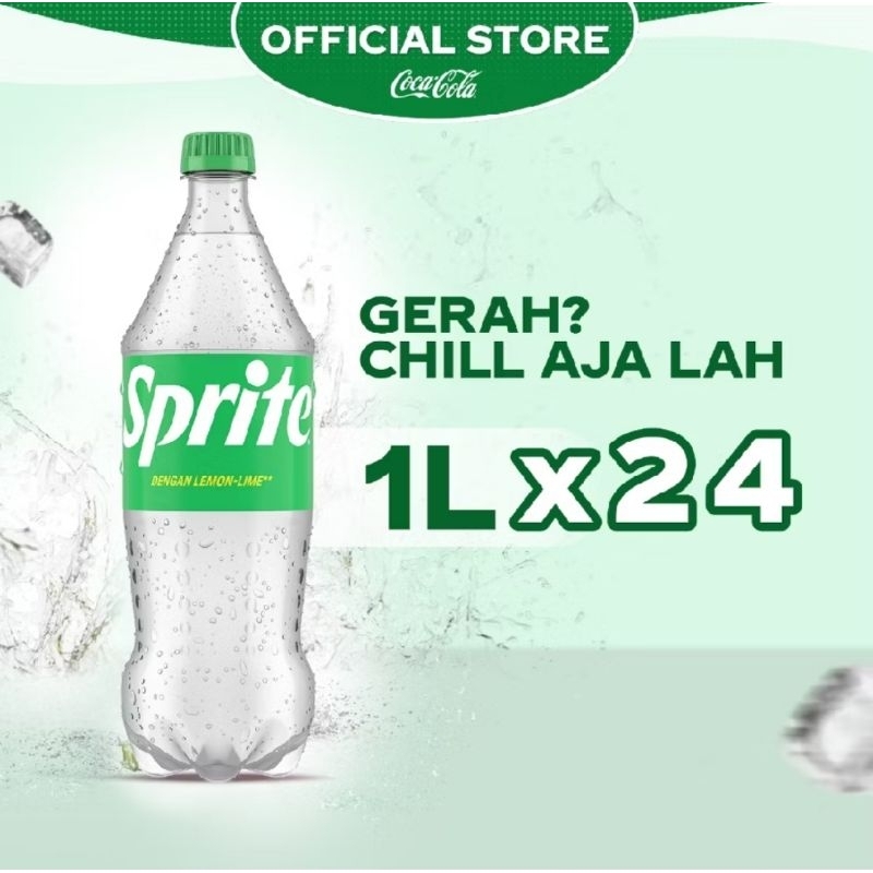 

SPRITE LEMON LIME MINUMAN SODA 1L