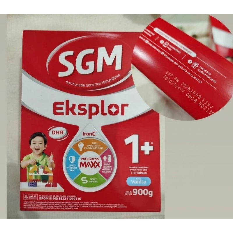 

SGM Eksplor 1+ IronC Susu Pertumbuhan Rasa Vanilla 900gr