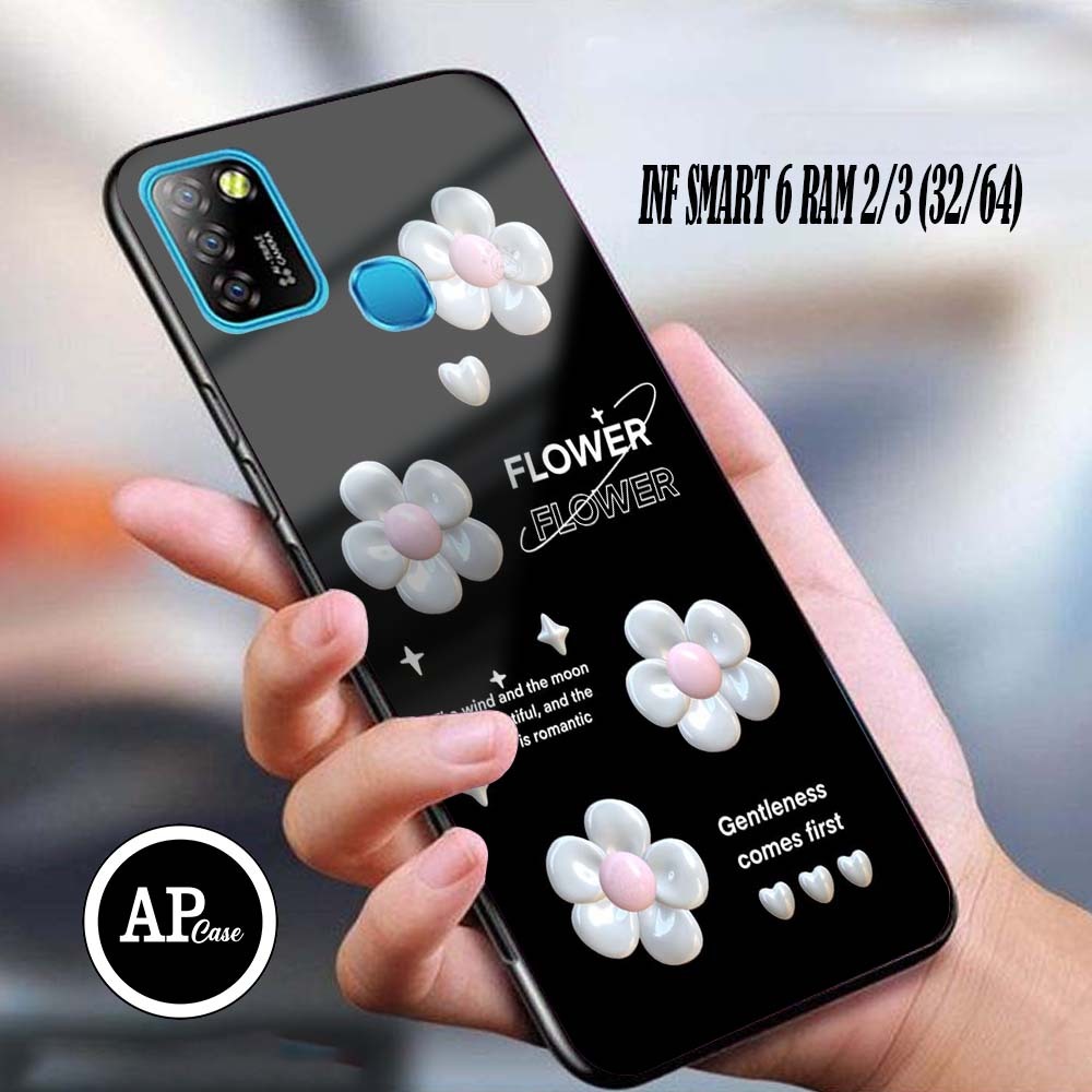 Case INFINIX SMART 5/6 RAM 2/3 (32/64) casing glossy Motif FLWR Terbaru Ap Case - Custom Case - Casi
