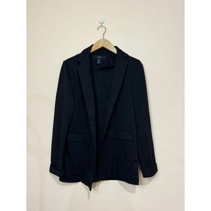 Preloved/Thrift Blazer Hitam Forever 21 Korean Style