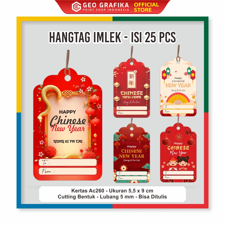 

Hangtag Tahun Baru Imlek Isi 25 Pcs - Geo Grafika